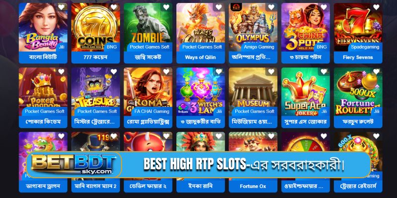 Best high RTP slots-এর সরবরাহকারী।