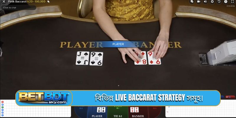 বিভিন্ন live Baccarat strategy সমূহ।